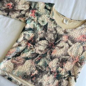 ✨ La Vi / Anthropologie Fuzzy Multicolored Sweater/Top